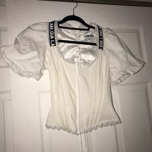 I Am Gia corset blouse
